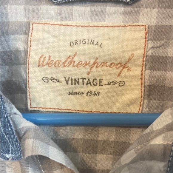 Gray Casual Button Down Shirt with Checkered Pattern - Picture 3 of 5